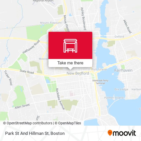 Park St And Hillman St map