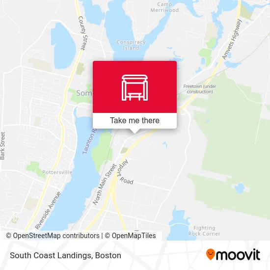 South Coast Landings map