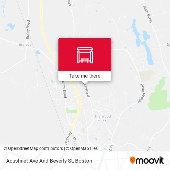 Acushnet Ave And Beverly St map