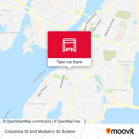 Columbia St And Mulberry St map