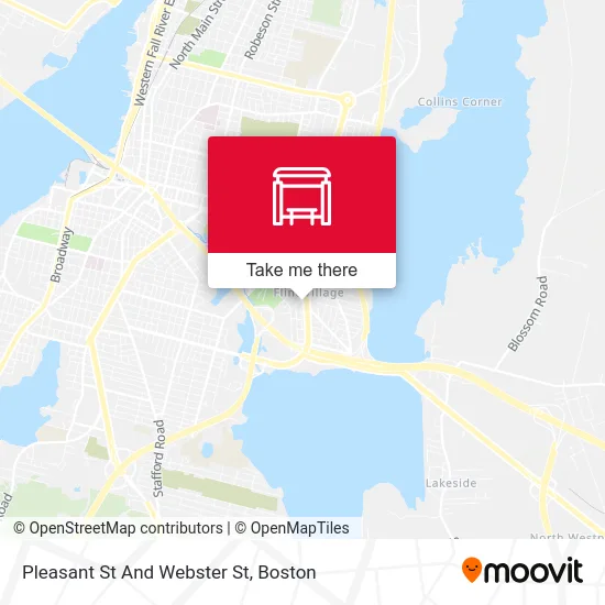 Pleasant St And Webster St map