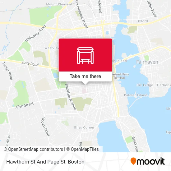 Hawthorn St And Page St map