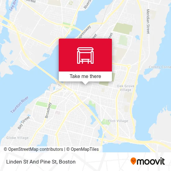 Linden St And Pine St map