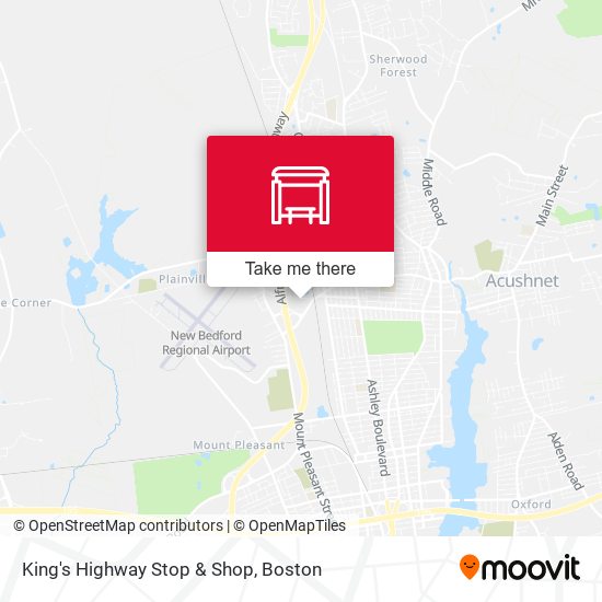 King's Highway Stop & Shop map
