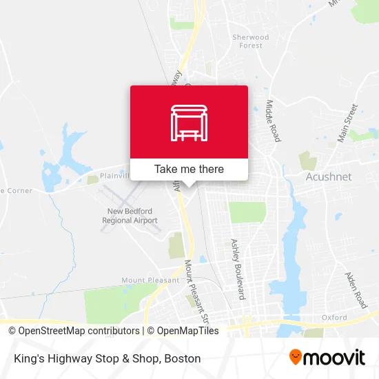 King's Highway Stop & Shop map
