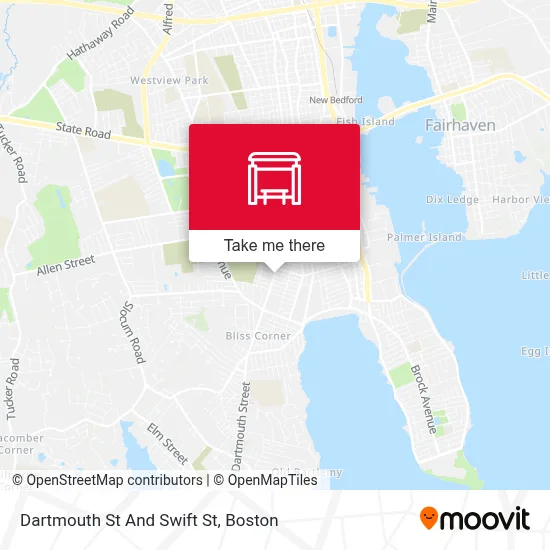 Dartmouth St And Swift St map