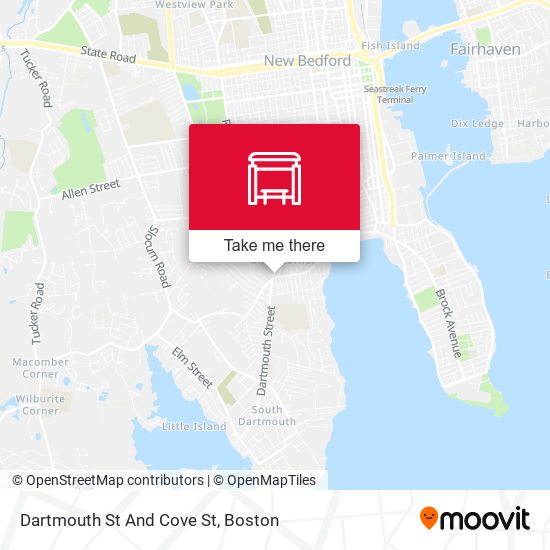 Dartmouth St And Cove St map
