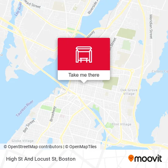 High St And Locust St map