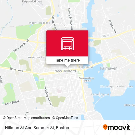 Hillman St And Summer St map