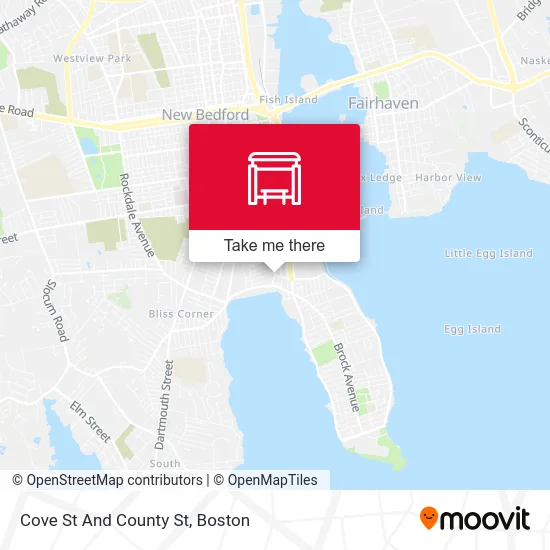 Cove St And County St map