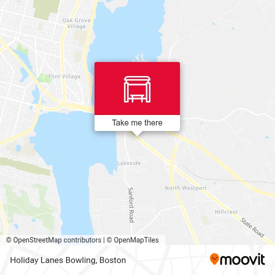 Holiday Lanes Bowling map