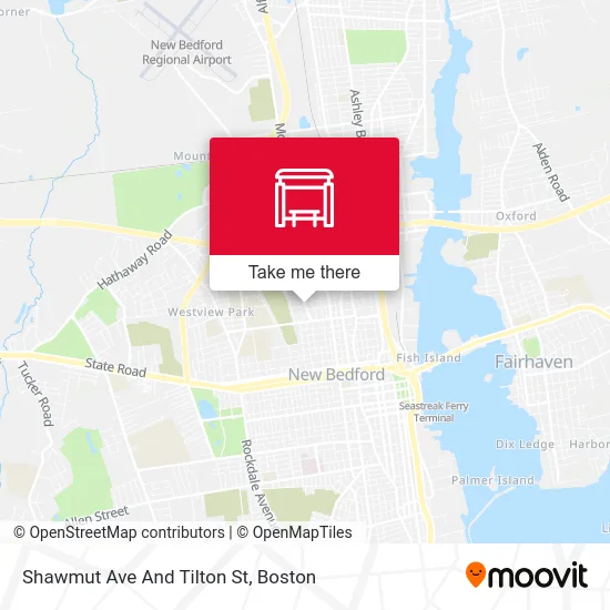 Shawmut Ave And Tilton St map