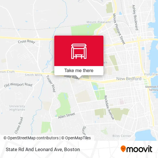 State Rd And Leonard Ave map