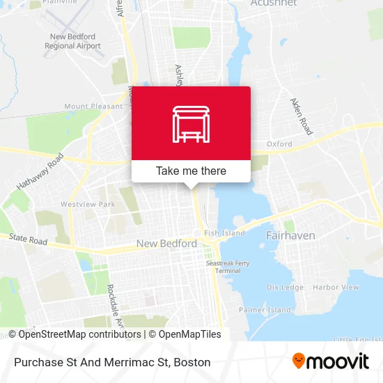 Purchase St And Merrimac St map