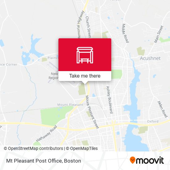 Mt Pleasant Post Office map