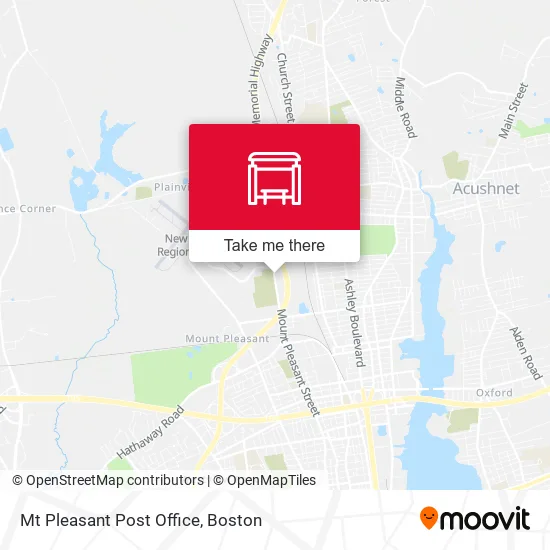 Mt Pleasant Post Office map