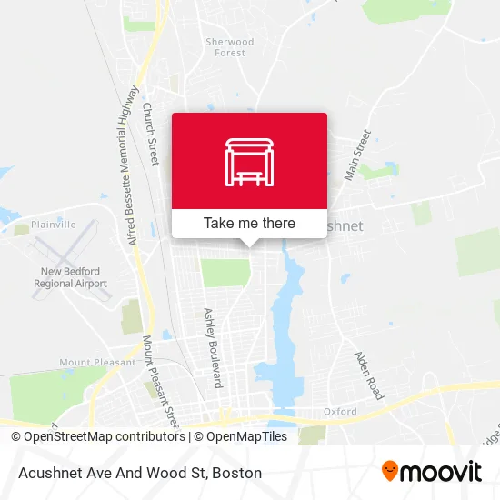 Acushnet Ave And Wood St map
