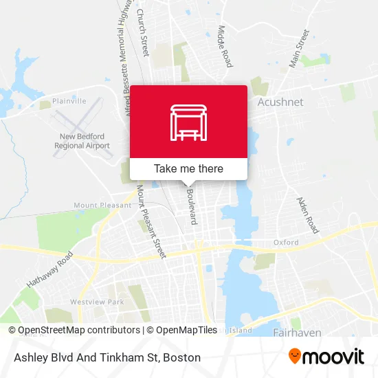 Ashley Blvd And Tinkham St map