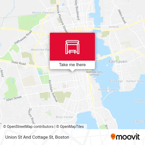 Union St And Cottage St map