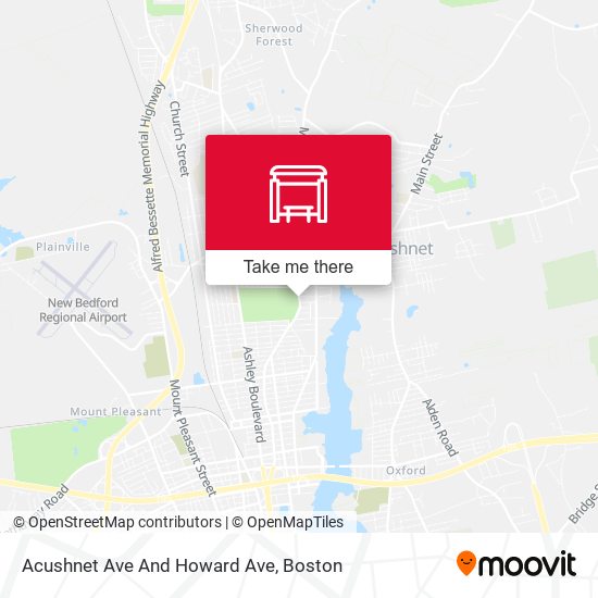 Acushnet Ave And Howard Ave map