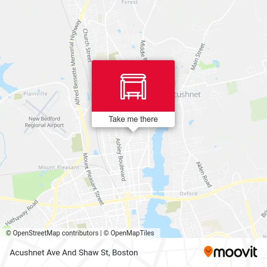 Acushnet Ave And Shaw St map