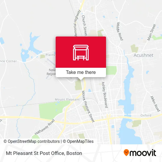 Mt Pleasant St Post Office map