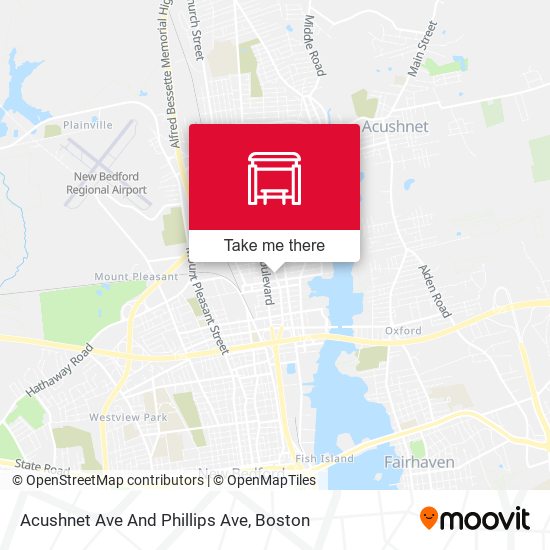 Acushnet Ave And Phillips Ave map