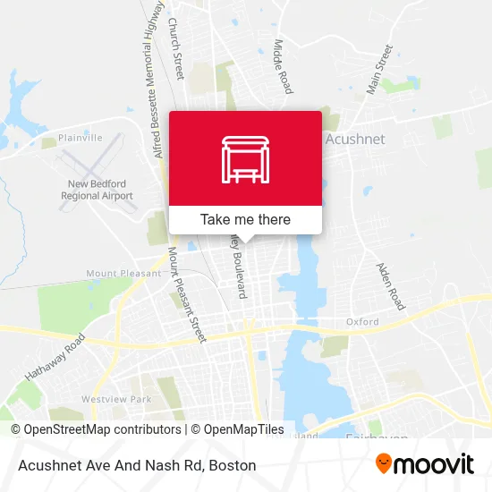 Acushnet Ave And Nash Rd map