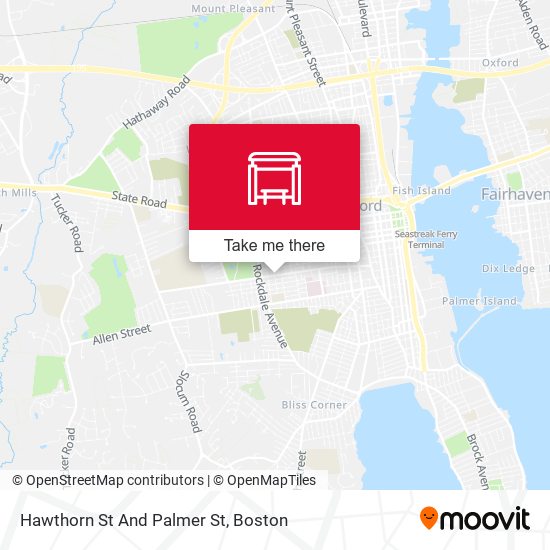 Hawthorn St And Palmer St map