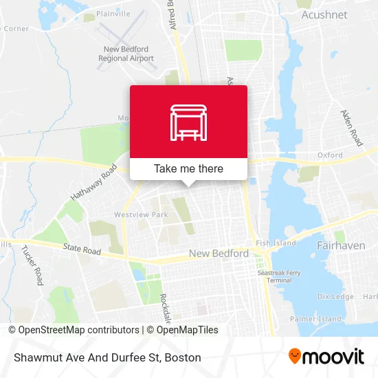 Shawmut Ave And Durfee St map