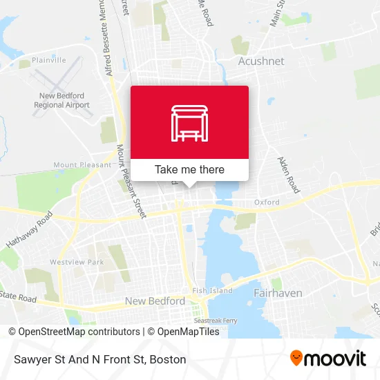 Sawyer St And N Front St map