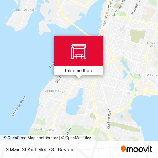 S Main St And Globe St map