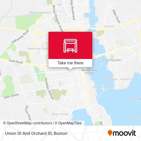 Union St And Orchard St map