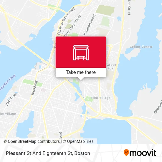 Pleasant St And Eighteenth St map