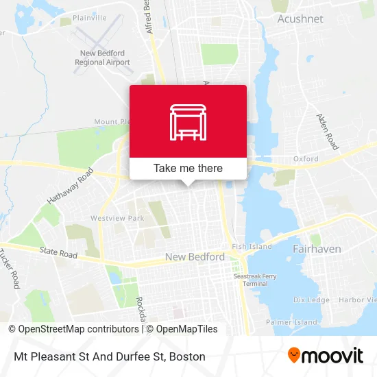 Mt Pleasant St And Durfee St map