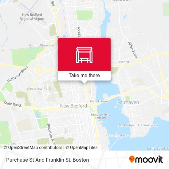 Purchase St And Franklin St map