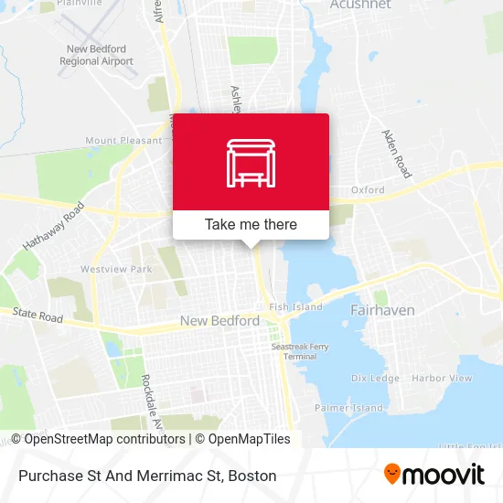 Purchase St And Merrimac St map