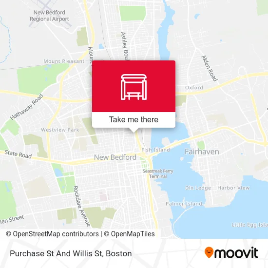 Purchase St And Willis St map