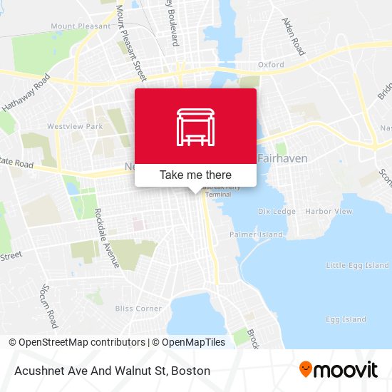 Acushnet Ave And Walnut St map
