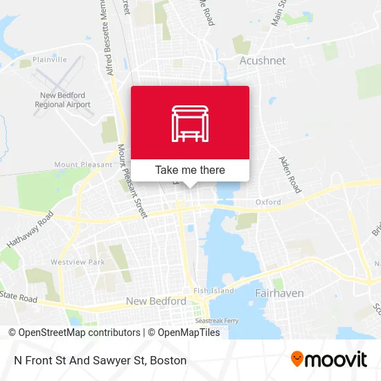 N Front St And Sawyer St map