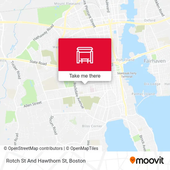 Rotch St And Hawthorn St map