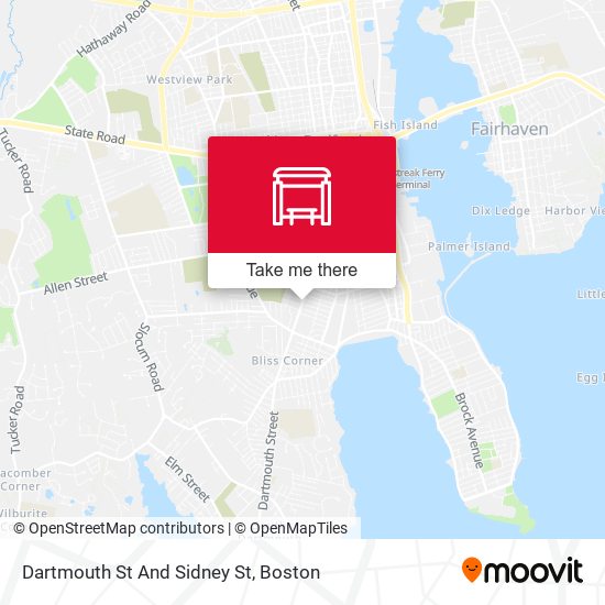 Mapa de Dartmouth St And Sidney St