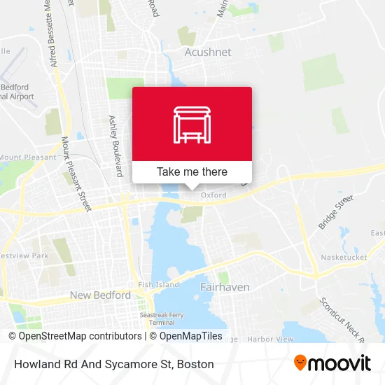 Howland Rd And Sycamore St map