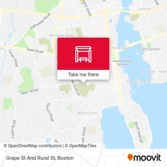 Grape St And Rural St map