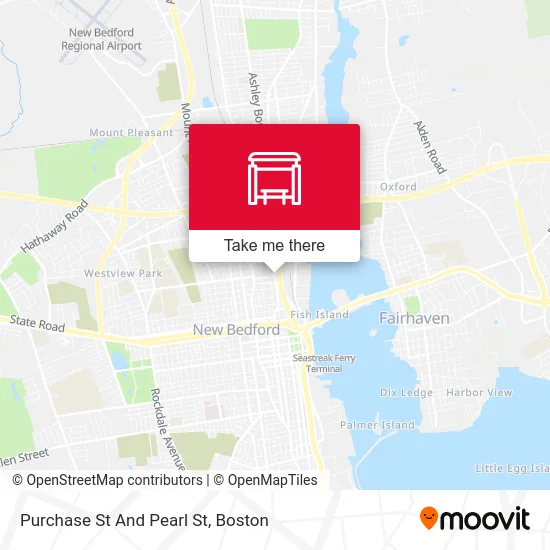 Purchase St And Pearl St map