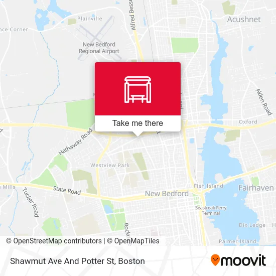 Shawmut Ave And Potter St map