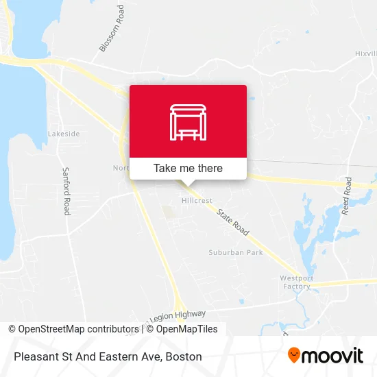 Pleasant St And Eastern Ave map