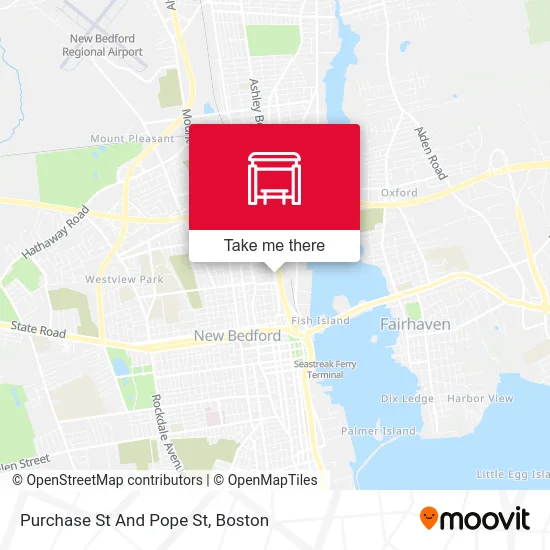 Purchase St And Pope St map