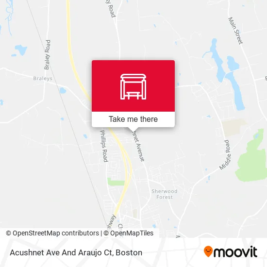 Acushnet Ave And Araujo Ct map