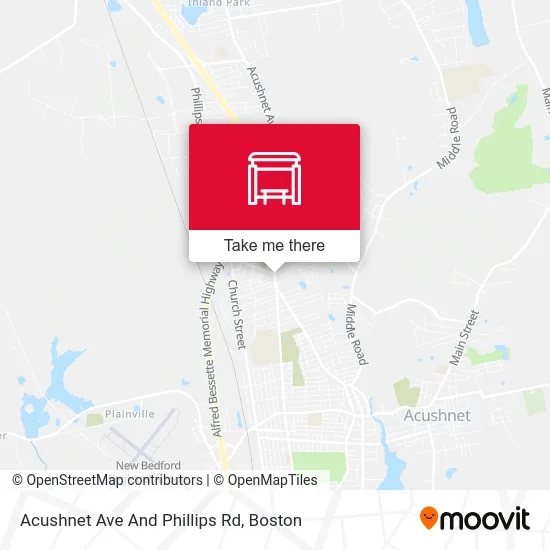 Acushnet Ave And Phillips Rd map